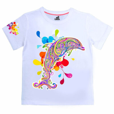 Футболка "Дельфин в красках"