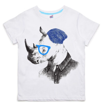 Футболка "Носорог в шапке"