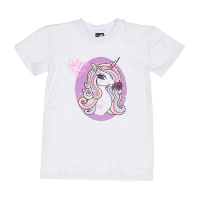 Футболка "Единорг с цветком"