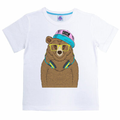 Футболка "Мопс в наушниках"