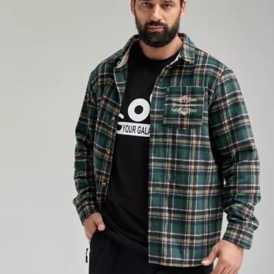 Рубашка повседневная мужская тёплая