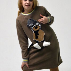 Платье теплое велюровое. Для праздников и выходных