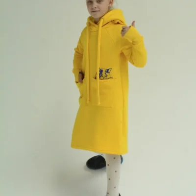 Платье детское теплое с начесом