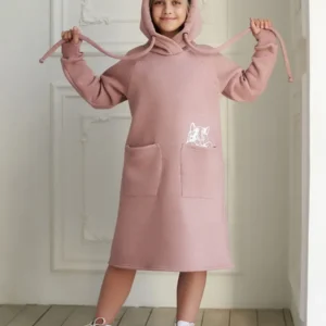 Платье детское теплое с начесом