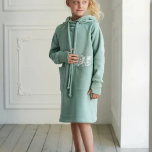 Платье детское теплое с начесом