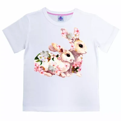 Футболка Зайчик в пироженом