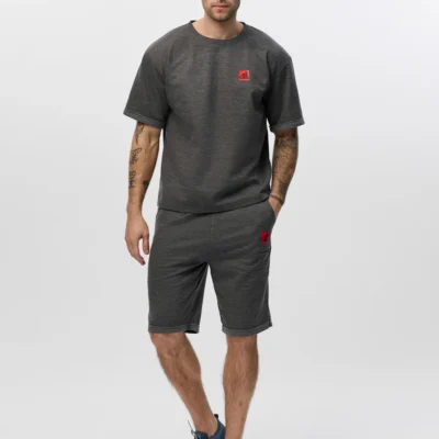 Костюм мужской летний ткань-вафля из хлопка